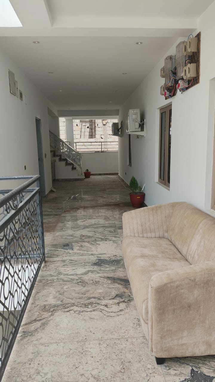 Marble gallery corridor